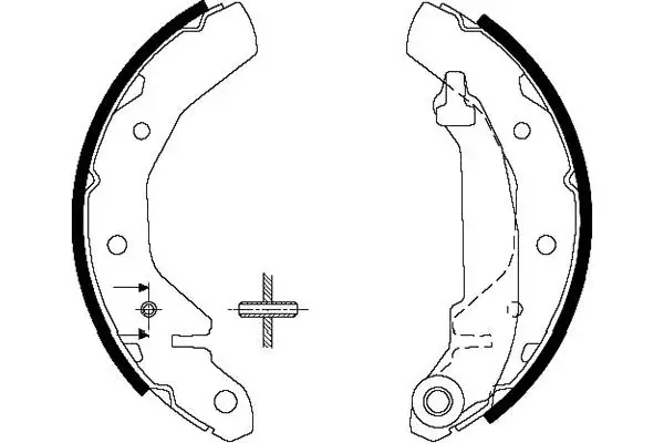 Колодки ручного (стоячого) тормоза kavo parts KBS-1407