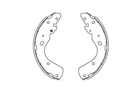 Колодки ручного (стоячого) гальма Kavo parts KBS5404