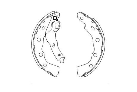 Колодки ручного (стоячого) тормоза kavo parts KBS6415