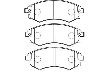 Передні тормозні (гальмівні) колодки kavo parts BP-3025