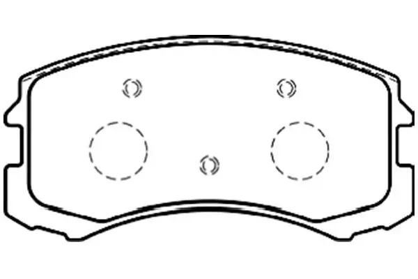 Передні тормозні (гальмівні) колодки Kavo parts BP5546 (фото 1)