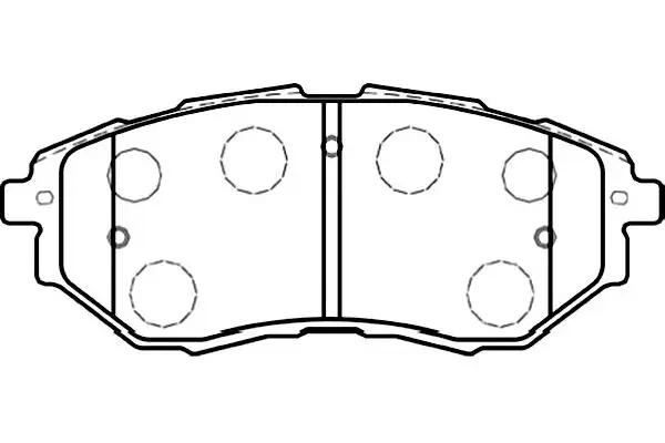 Передні тормозні (гальмівні) колодки Kavo parts BP-8020 (фото 1)