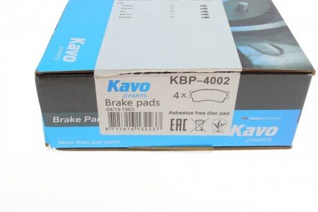 Передние тормозные колодки kavo parts KBP4002