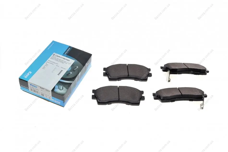 Передні тормозні (гальмівні) колодки Kavo parts KBP-4002 (фото 1)
