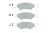 Передние тормозные колодки kavo parts KBP4026