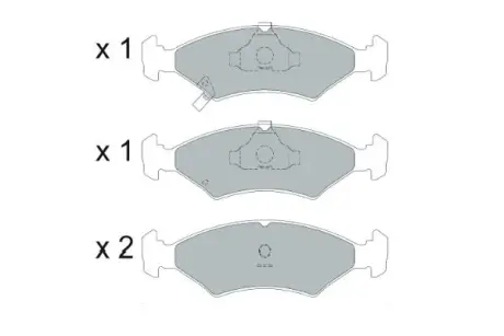 Передние тормозные колодки kavo parts KBP4026