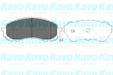 Передние тормозные колодки kavo parts KBP-8018