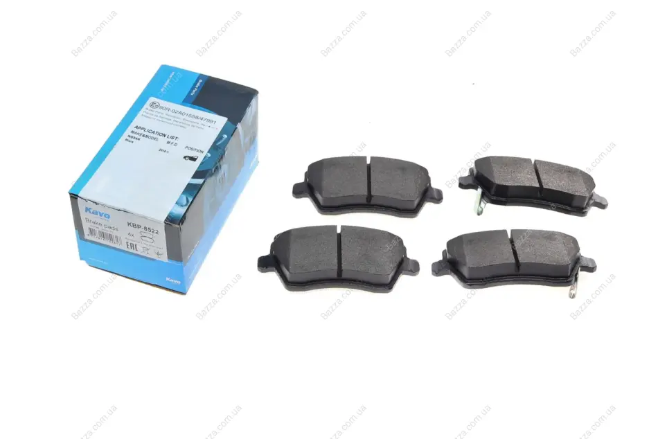 Передние тормозные колодки kavo parts KBP-8522