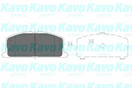 Передні тормозні (гальмівні) колодки kavo parts KBP-9109