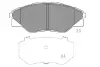 Передні тормозні (гальмівні) колодки Kavo parts KBP9135 (фото 1)