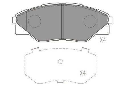 Передні тормозні (гальмівні) колодки kavo parts KBP-9135