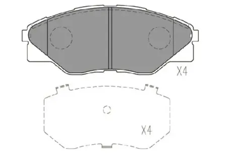 Передні тормозні (гальмівні) колодки Kavo parts KBP9135