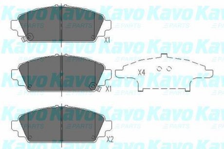 Тормозные колодки kavo parts KBP-2010