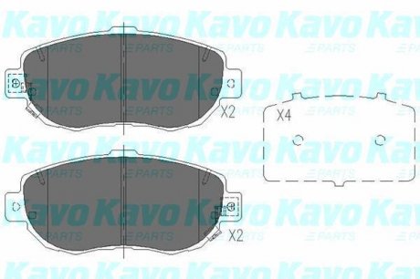 Передні тормозні (гальмівні) колодки kavo parts KBP-9044