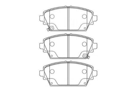 Тормозные колодки kavo parts BP-2036