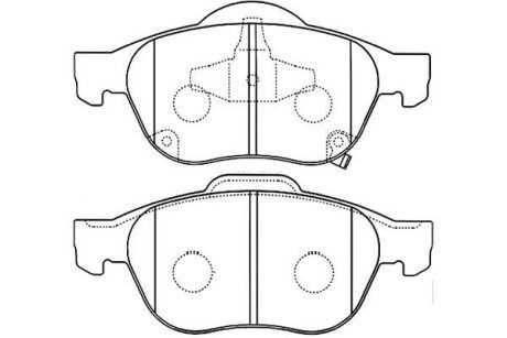 Тормозні (гальмівні) колодки kavo parts BP-9080