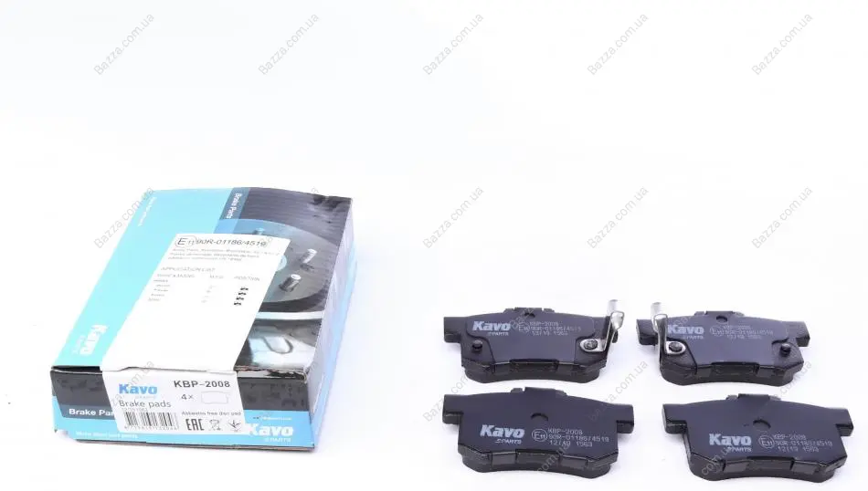 Тормозные колодки kavo parts KBP-2008