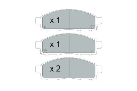 Тормозні (гальмівні) колодки kavo parts KBP6599 на Шкода Октавия а5