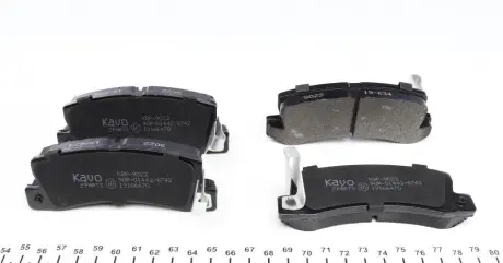 Тормозные колодки kavo parts KBP9022
