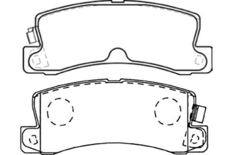 Задние тормозные колодки kavo parts BP9059