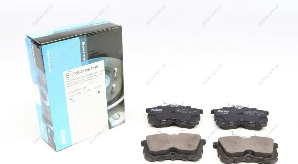 Задні тормозні (гальмівні) колодки Kavo parts KBP-2011 (фото 1)