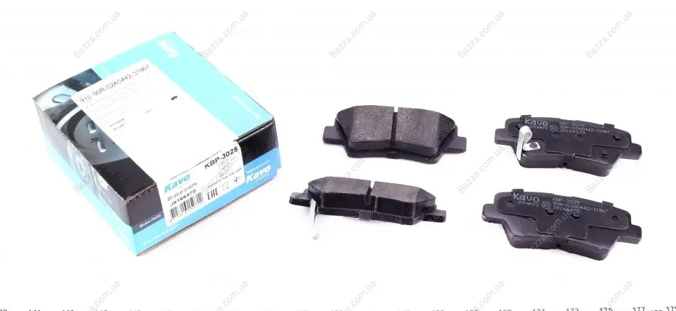 Задние тормозные колодки kavo parts KBP-3025