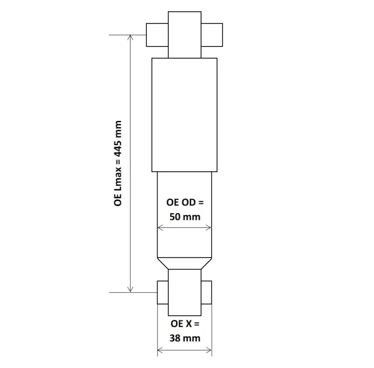 Амортизатор газомасляний kayaba 3450036