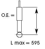 Задний амортизатор (стойка) kayaba 343313