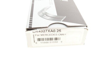 Подшипник скольжения PL (+ 0,25мм) king CR4327XA0,25