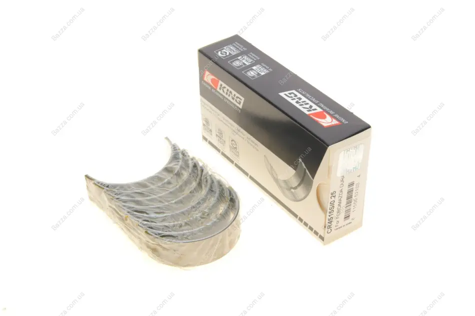Подшипник скольжения PL (+ 0,25мм) KING CR4515SI 0,25