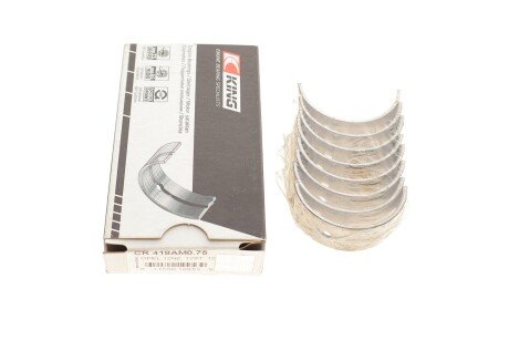 Подшипник скольжения PL (+ 0,75мм) (с отверстием) king CR418AM0,75 на Фиат Стило