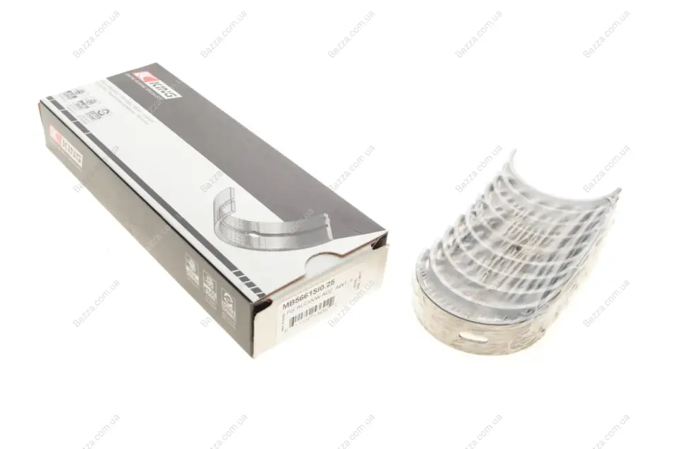 Вкладыши коренные, 1.8T-2.0FSI 0.25mm KING MB 5661SI 0.25 (фото 1)