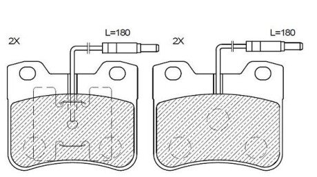Колодки ручного (стоячого) тормоза klaxcar France 24530Z