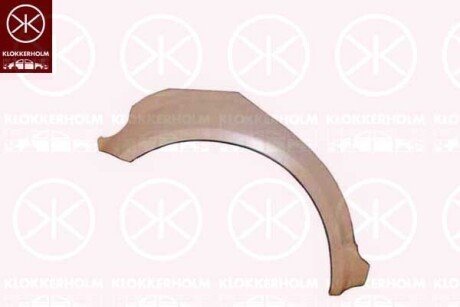 Буртик колісної арки, 4-дверна, права, klokkerholm 7525582 на Шкода Суперб 1