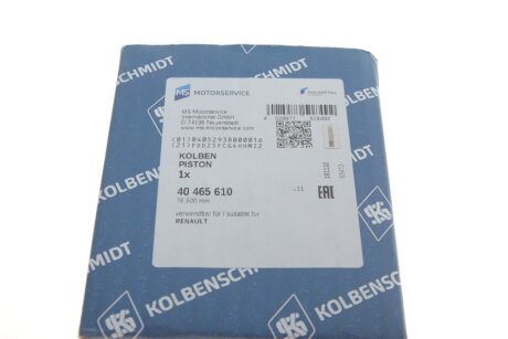 Поршень 76.5 (+0.50) Renault Clio/Kangoo/Sandero/Dacia Logan 1.5dCi 08- kolbenschmidt (KS) 40465610