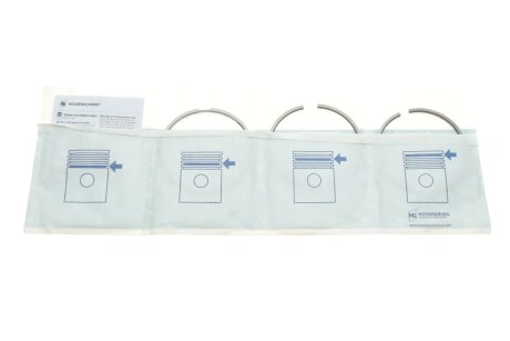 Кiльця (1cyl) MB 88.0 (2.5/2/3) OM611/OM612/OM613 kolbenschmidt (KS) 800048010000