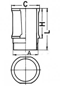 Гильза цилиндра kolbenschmidt (KS) 89301110