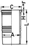 Гільза циліндра kolbenschmidt (KS) 89 390 110