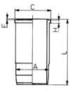 Гільза циліндра kolbenschmidt (KS) 89 443 110