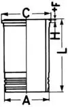 Гільза циліндра kolbenschmidt (KS) 89903110