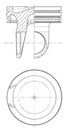 PISTON CUMMINS Ø 114,00 Kolbenschmidt (KS) 41757600 (фото 1)