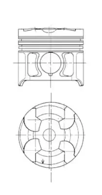PISTON MB 87,00 Kolbenschmidt (KS) 94819700 (фото 1)