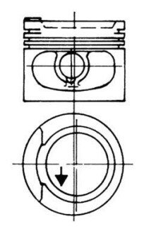 Поршень AUDI/VW 82.01 DS/DZ/ADZ/RH (KS) kolbenschmidt (KS) 93928630 на Фольксваген Джетта 2