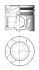 Поршень двигуна CITROEN / FIAT / LAND ROVER / PEUGEOT 85,60 2.2 HDi Kolbenschmidt (KS) 41703610 (фото 1)