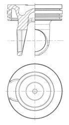 Поршень двигуна CUMMINS Ø 114,00 kolbenschmidt (KS) 41759600