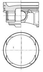 Поршень двигуна Fiat 500c Ø72,00 1.4 LPG +0.25 kolbenschmidt (KS) 41729610