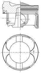 Поршень двигуна FORD 1.0 EcoBoost 1.0 Sport 72,40 kolbenschmidt (KS) 41949620