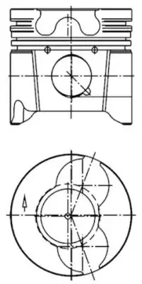 Поршень DW10 ATED 2,0HDi 99- Kolbenschmidt (KS) 99879601 (фото 1)