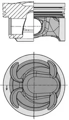 Поршень FORD / LAND ROVER / VOLVO 87,50 2.0 EcoBoost kolbenschmidt (KS) 40315600 Рендж (ленд) ровер Эвок