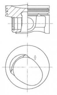 Поршень kolbenschmidt (KS) 41257600